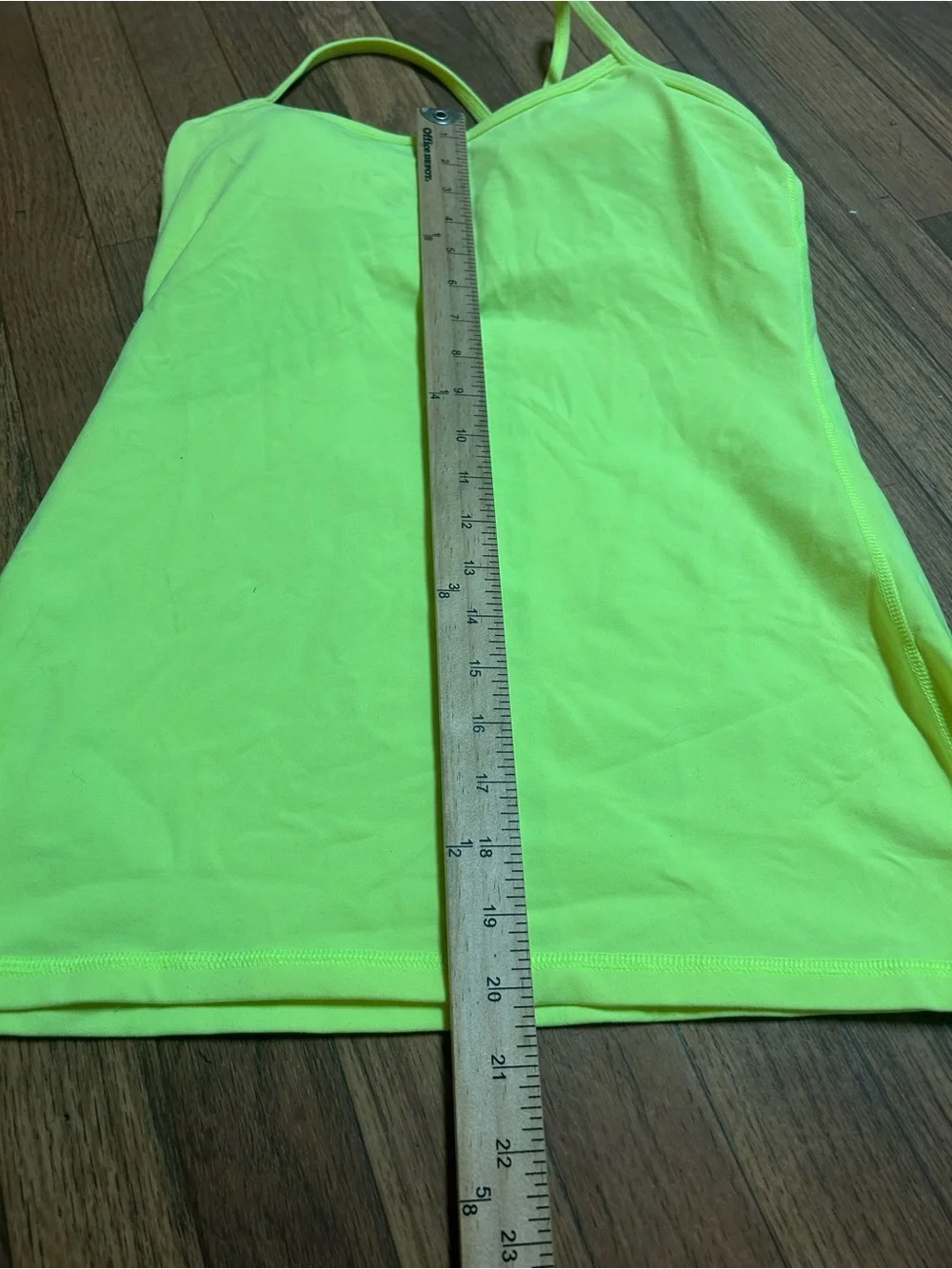 Lululemon Women's Neon Green Spaghetti Strap Tank Top